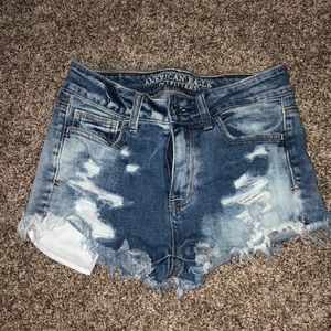 American Eagle acid wash jean shorts size 0